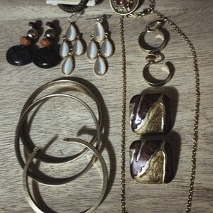 Fall Colours Jewelry Lot (10 Pieces) (Vintage-Modern)